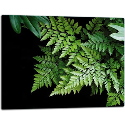 TMK ArtDeko - Snijplank - Glas - 52x40cm - Beschermplaat - Bloemenmotief