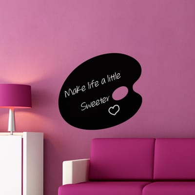 Schoolbordsticker - Uitwisbare zelfklevende muurstickers - Schildersbak - 55x60cm
