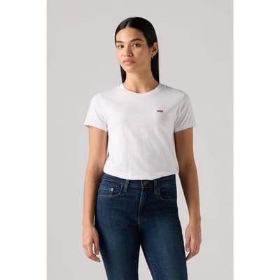 Levi's The Perfect Tee White Body Maat: S | Tops Outlet | Dames | Wit