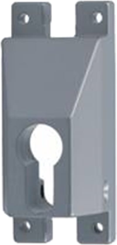 Nemef Espagnoletbeveiliger - voor espagnolet 1E - 97 x 40 x 56 mm (LxBxD) - zamac grijs gelakt - 17 mm PC