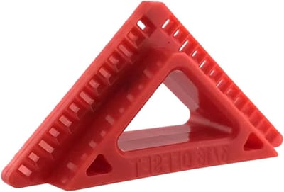 Trim Reveal Tool - Houtbewerkings Aftekenhulp - Nauwkeurig Houtwerk - Millimeterprecisie - 6.8x3.5x1.6cm - Rood