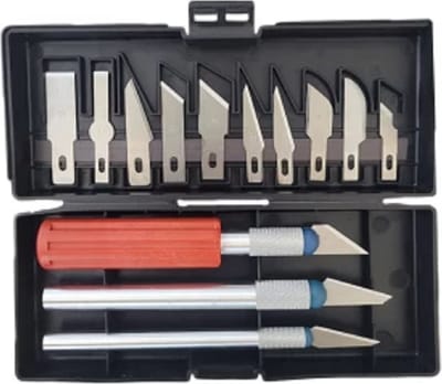 -Faas Scalpel Mesjes -Precisie Messenset- 16-delig - Incl Doosje - Hobby Mesjes voor Pedicure, Boetseren, Hobby -Weber Tools-Scalpel mes - Hobby mes - Scalpelmesjes