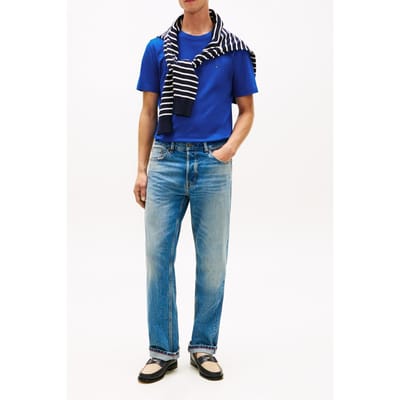 Tommy Hilfiger Essential Seasonal Regular Fit T-shirt Regal Blue Größe: S | Basic T-Shirts Outlet | Herren | Blau