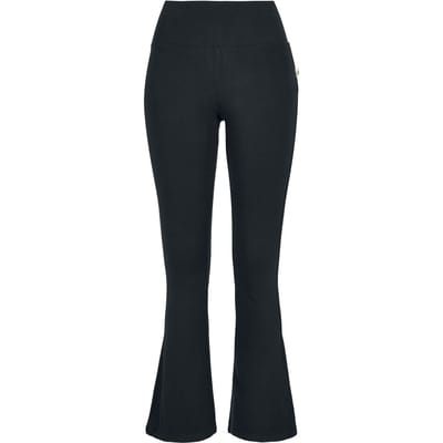Urban Classics Organic Interlock Bootcut Dames Legging - zwart - XS