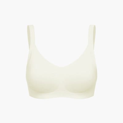 cfab - Naadloze compacte push-up bh - Ecru - XS - BH Zonder Beugel Voorgevormd - Ondergoed - Naadlos