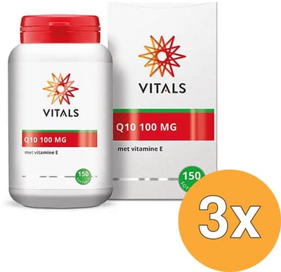 3x Vitals Q10 100mg (150 capsules)