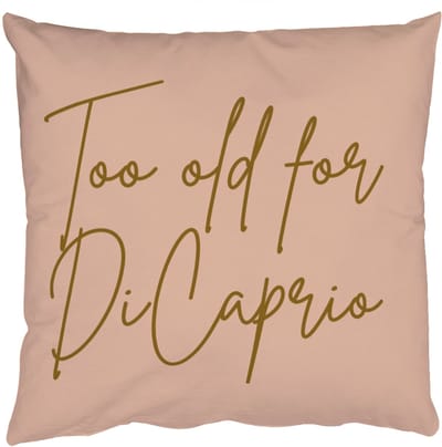 Sierkussens - Kussentjes Woonkamer - 50x50 cm - Too old for dicaprio - Roze - Groen
