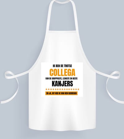 Akyol - trotse collega Keukenschort - Collega - een collega - werk - afscheidscadeau - verjaardagscadeau - kado - 82 bij 71 cm
