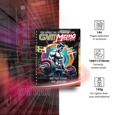 Gym Memo Pocket Gym Diary-Fitness planner-Gym agenda-fitness logboek-workout notitieboek