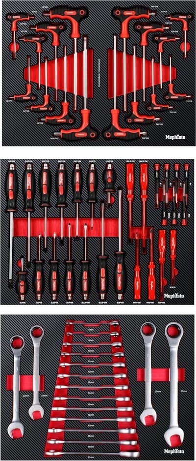 Gereedschapset Huishouden - 61-delige set - Reparatie en Onderhoud - Chroom Vanadium Staal - 39 x 52 x 3 cm