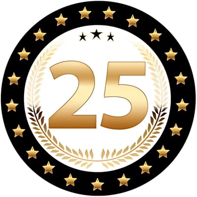 Bierviltjes 25 - 25x stuks - zwart/goud - luxe - verjaardag/jubilea - feestartikelen