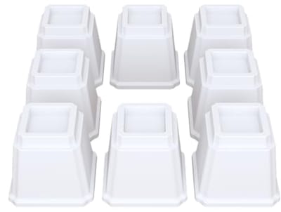 Zware meubelverhogers 12,7 cm - Set van 8 - Wit voor banken, stoelen en tafels