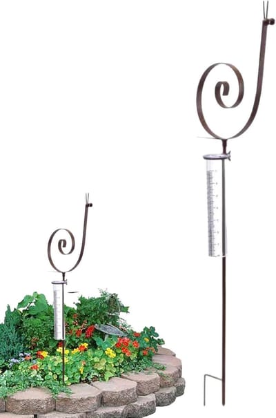 Regenmeter Slak - Tuinmeter Weer - Tuinieren Weer - Decoratief Design - 32 x 20 cm - Groen
