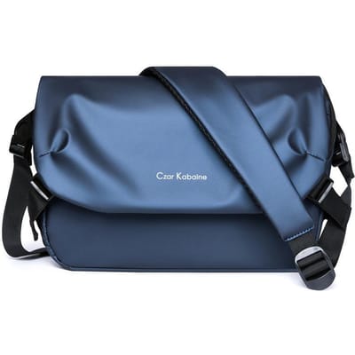 Postman Tas Heren Functionele Crossbody Tas Leer Waterdicht Casual Schoudertas Crossbody Tas Heren Fietstas blauw