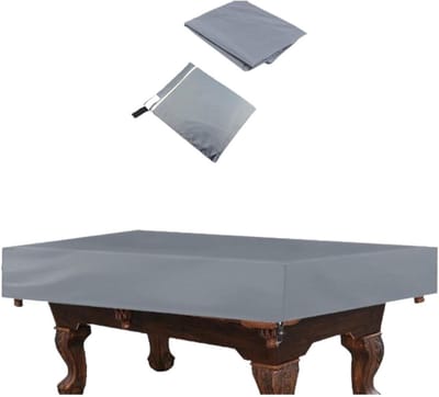 Biljarttafelhoes - Tafelbeschermer - Tafel Beschermen - Verzwaarde Hoeken - 245 x 140 cm - Zilver