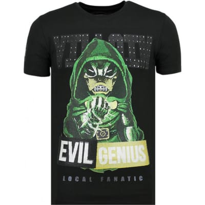 Villain Duck - Vette T shirt Heren - 6325Z - Zwart