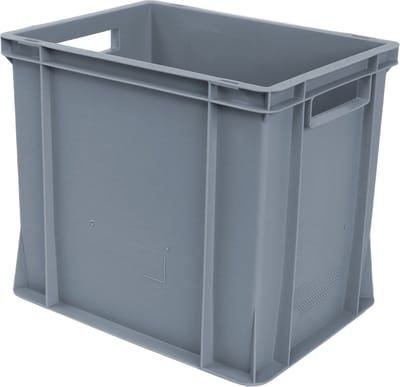 Alpac Stapelbak - Opbergbak - 400 x 300 x 360 mm - 35L - Grijs