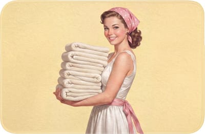 Badmat 60x40 cm - Antislip - Handdoeken - Vrouw - Jurk - Roze - Badmatten voor badkamer - Badkamermat - Douchemat - Badkamer mat