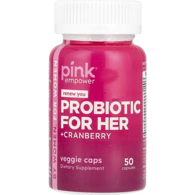 Rose, Probiotique pour Elle + Cranberry, 50 capsules