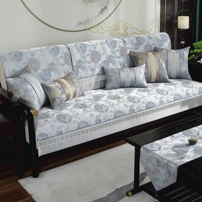 Hoge Precisie Jacquard Bankhoes Chinees Vier Seizoenen Universeel Bankkussen Antislip Exquise Bandjes Bankhanddoek Wasbaar 70x70cm 1pcs