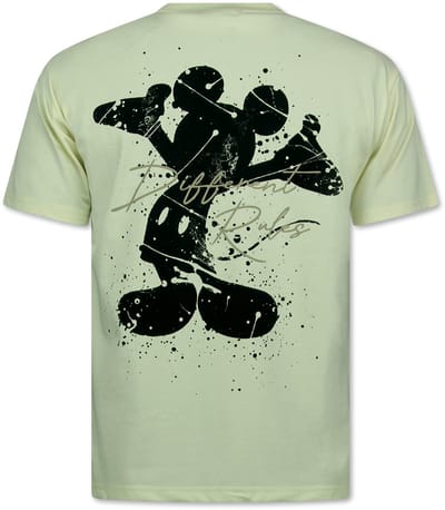 T shirt Heren met Print - Oversized T shirt Heren - Tshirts Heren Grappig - Funny Shirt - 689 - Geel