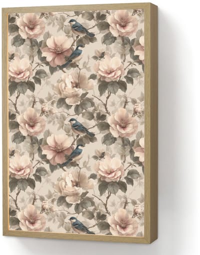 Wandlamp 40x60 cm - Oplaadbaar - Klassiek - Vogels - Kleurrijk - Wandlampen binnen woonkamer - Slaapkamer lamp - Decoratieve nachtlamp - Vloerlamp draadloos