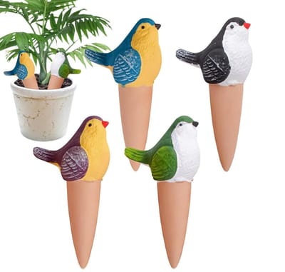 Planten Watergeef Spikes - Druppelirrigatie Set - Planten Verzorgen - Langzame Afgifte - 4 Stuks - Terracotta