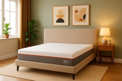 BSS Bedding Initial - Boxspring - Matras 18cm - AirCell Memory Foam - 140x200 cm - Bedden - Beige