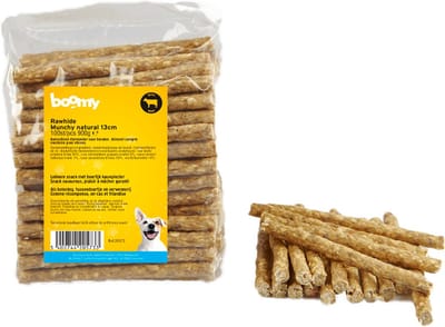 Boomy - Hondensnoepjes - Hondenkoekjes - Munchi staafjes - Naturel - 100st