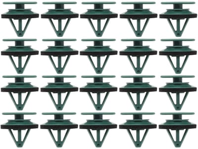 Dailygoods- Trim Clip 20 Stuks - Vervangende Bevestigingsclip - Compatibel met Mazda MX-5/CX-3 - D10E51SJ3 - Kunststof - 17x13mm/12mm/11mm - Deurclip