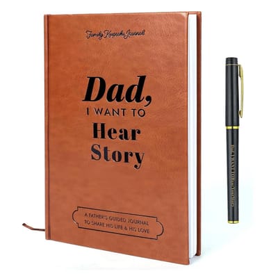 Dailygoods- Dagboek met Slot - Geleide Herinneringen - Vader's Levensverhaal - Persoonlijke Vragen - Verhalen Delen - Perfect voor Herinneringen - Herinneringenboek
