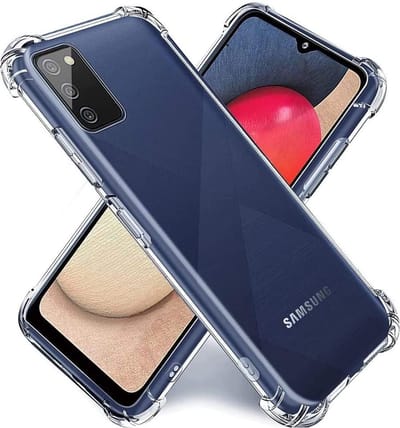 Hoesje geschikt voor Galaxy A02s Hoesje - Anti Shock Back Cover - Hybride Shock Proof Galaxy A02s Transparant Case - EPICMOBILE