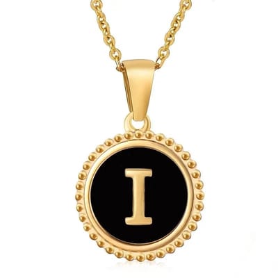 Aramat Jewels | Halskettingen | Stalen dames ketting letter goudkleur | I | |1,5mm | Staal | Volwassenen | Verkleurd niet