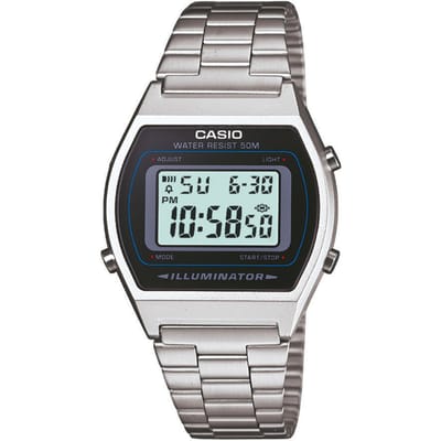 Casio Vintage B640WD-1AVEF Unisex Horloge 35 mm - Zilverkleurig