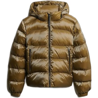 Superdry Hooded Luxe Sports Puffer Winterjas Dames - Maat 14