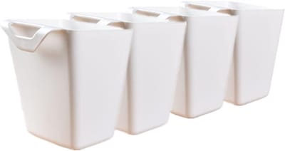 Hanging Cup Holders voor Trolley, Opbergbakken voor Rollende Kar, Multifunctionele Organizer voor Planten en Make-up, 4 Stuks, 4.7 x 4 Inch