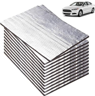 Zelfklevende Geluidsisolatiematten Auto 5mm Dik 12 Stuks Geluidsdemping Motorruimte en Carrosserie