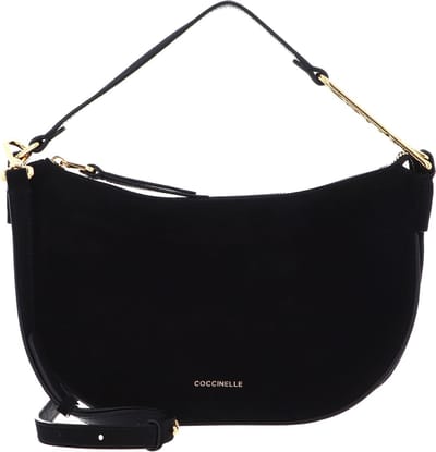 COCCINELLE Leren Schoudertas Coccinelle Priscilla Su. Dr Handbag Grained Leather Noir Zwart