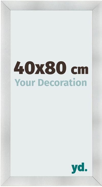 Your Decoration - Fotolijst 40x80 cm - MDF - Aluminium Geborsteld - Pisa