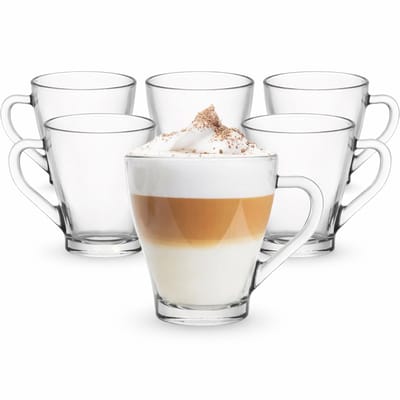 Majestix Koffie Glazen - Set van 6 glazen - 230 ML - Latte Macchiato - Cappuccino - Espresso - Koffie - Thee