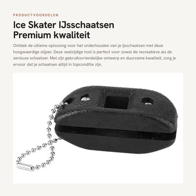Dailygoods- Schaatslijper Draagbaar - Messenslijper - Slijpsteen - Gereedschap - 6,5 x 3 x 2,5 cm - Hoogwaardig Zandmateriaal