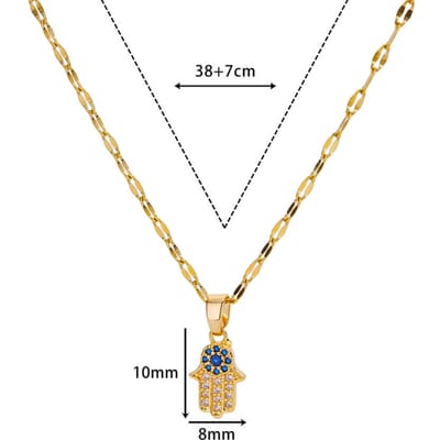 Colliers Cœur Zirconium Pour Femmes Chaîne Acier Inoxydable Choker Couleur Or Collier Hollow Knight Mode Luxe Bijoux de Designer beige