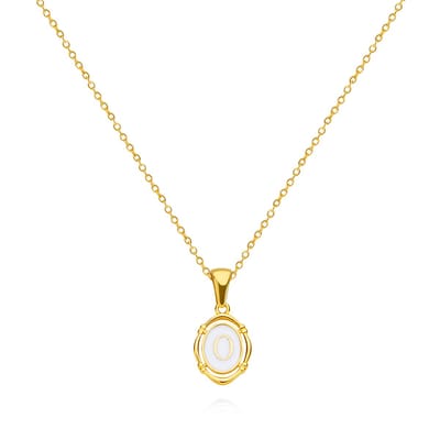 Letter ketting - Initiaal ketting - Goud - Letter O