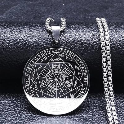WiseGoods Premium Engelen Talisman & Ketting - Engel Kettingen - Dames & Heren Sieraden - Cadeau - Accessoires - Zilver 50cm