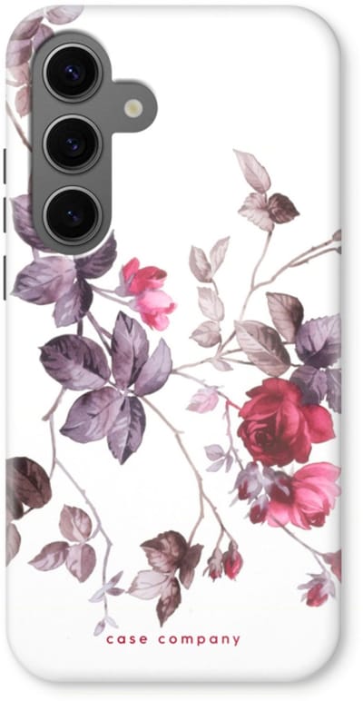 Case Company® - Hoesje geschikt voor Samsung Galaxy S24 hoesje - Mooie bloemen - Tough Case - Maximale Bescherming alle Kanten en Schermrand