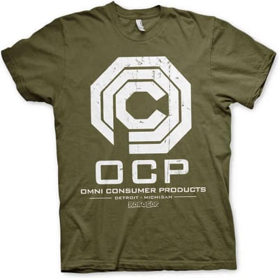 Robocop Heren Tshirt -S- Omni Consumer Products Groen