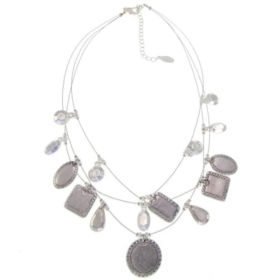 Behave - Ketting met vormenhanger in laagjes - Artistieke stijl