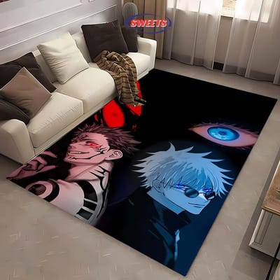 Nieuwe planken ! Jujutsu Kaisen Gojo Satoru Tapijt, Woonkamer Slaapkamer Kantoor Kinderkamer naar Keuze, Antislip Machinewasbare Mat 40x60cm (16x24in)