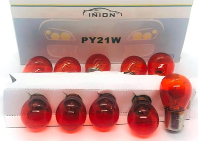 Knipperlicht Gloeilampen - Amber Kogellampen - Voertuig Verlichting - E-keurmerk Wegverkeer - 12V 21W - Oranje
