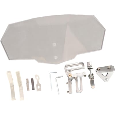 Pare-brise moto transparent Haute clarté Résistant aux chocs Pare-brise universel pour motos Transparent white